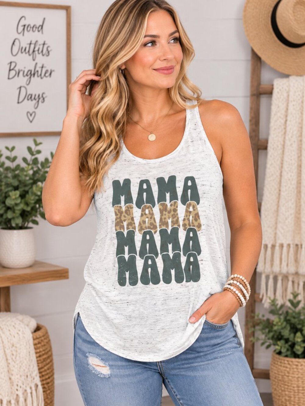 Mama Racerback Tank